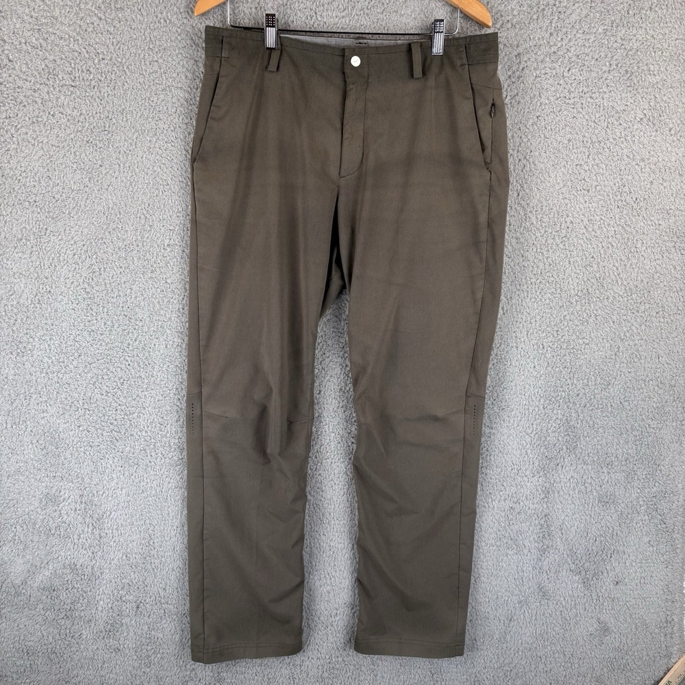 Nike Tiger Woods Collection Pants Mens 34x32 Olive Golf Performance Vented READ